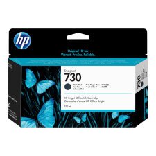 Cartouche HP730 DesignJet noir mat 130 ml pour imprimante jet d'encre