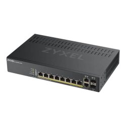 Zyxel GS1920-8HPV2 Géré Gigabit Ethernet (10/100/1000) Connexion Ethernet, supportant l'alimentation via ce port (PoE) Noir