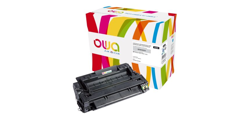 Toner remanufacturé OWA - haute capacité - Noir - pour HP Q7551X