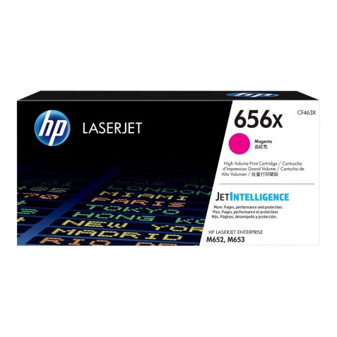 HP 656X - à rendement élevé - magenta - original - LaserJet - cartouche de toner (CF463X)