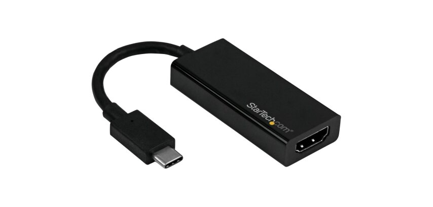 StarTech.com Adaptateur USB C vers HDMI - Convertisseur USB Type C vers HDMI - Compatible Thunderbolt 3 - 4K 60 Hz - Noir