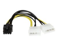 StarTech.com Câble adaptateur d'alimentation LP4 vers carte vidéo Express PCI 8 broches de 15 cm
