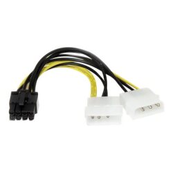 StarTech.com Câble adaptateur d'alimentation LP4 vers carte vidéo Express PCI 8 broches de 15 cm