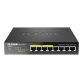 D-Link DGS-1008P/E commutateur réseau Non-géré L2 Gigabit Ethernet (10/100/1000) Connexion Ethernet, supportant l'alimentation via ce port (PoE) Bureau Noir