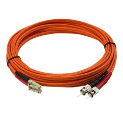 StarTech.com Câble Réseau - Jarretière Fibre Optique Duplex Multimode 50/125 OM2 LC - ST - LSZH - 5 m