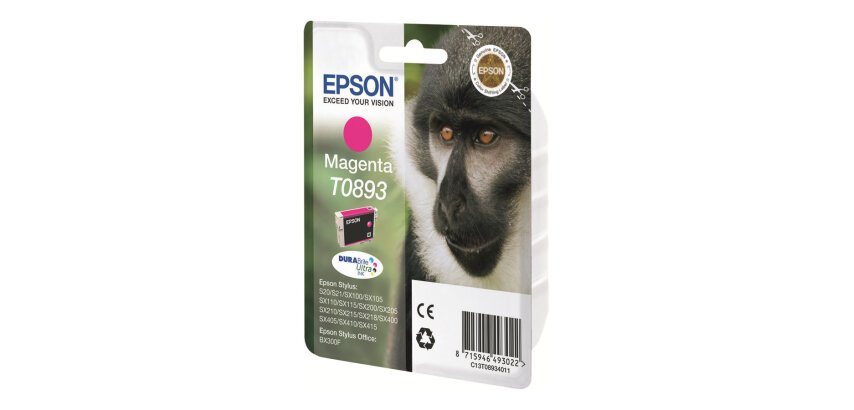 Epson Monkey Encre magenta DURABrite Ultra Singe T0893