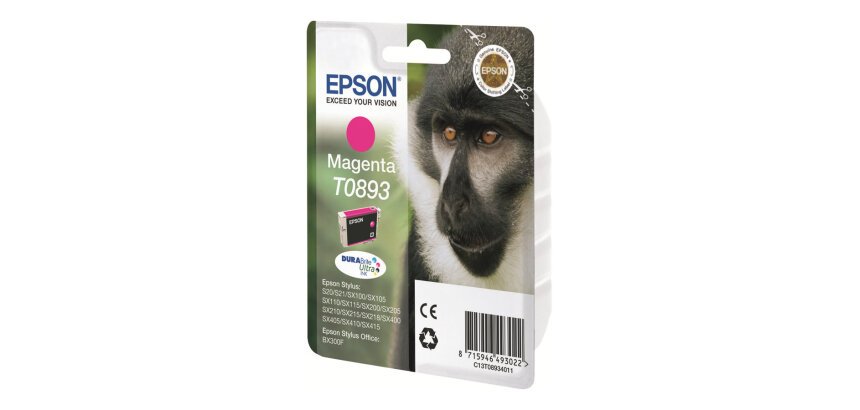 Epson Monkey Encre magenta DURABrite Ultra Singe T0893