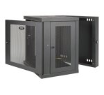 Tripp Lite Armoire rack à montage mural, profondeur de commutateur et profil compact 10U SmartRack, charnières dorsales
