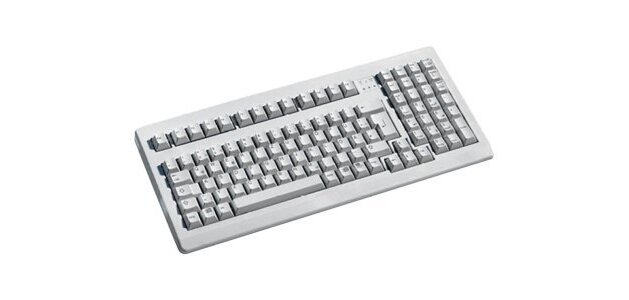 CHERRY G80-1800 Compact Clavier filaire, gris clair, PS2/USB, AZERTY - FR