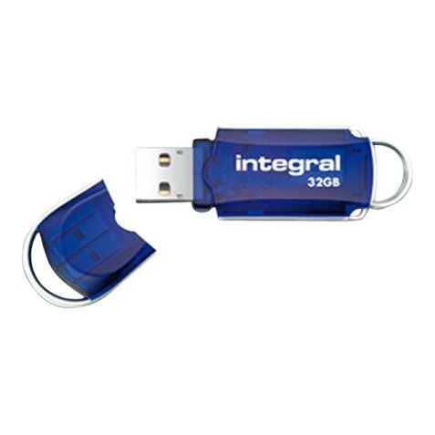 Integral INFD32GBCOU3.0 lecteur USB flash 32 Go USB Type-A 3.2 Gen 1 (3.1 Gen 1) Bleu, Argent