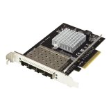 StarTech.com Carte réseau PCI Express pour serveur à 4 ports SFP+ 10 Gigabit Ethernet - Chipset Intel XL710
