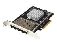 StarTech.com Carte Réseau 10G SFP+ à 4 Ports - Adaptateur Intel XL710 Open SFP+ - PCIe 10 Gigabit Ethernet Serveur NIC - Carte LAN à Fibre Optique 10GbE - Dell PowerEdge HPE ProLiant