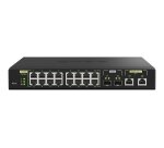 QNAP QSW-M2116P-2T2S commutateur réseau Géré L2 2.5G Ethernet Connexion Ethernet, supportant l'alimentation via ce port (PoE) Noir