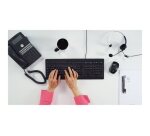 CHERRY STREAM clavier Bureau USB QWERTZ Suisse Noir