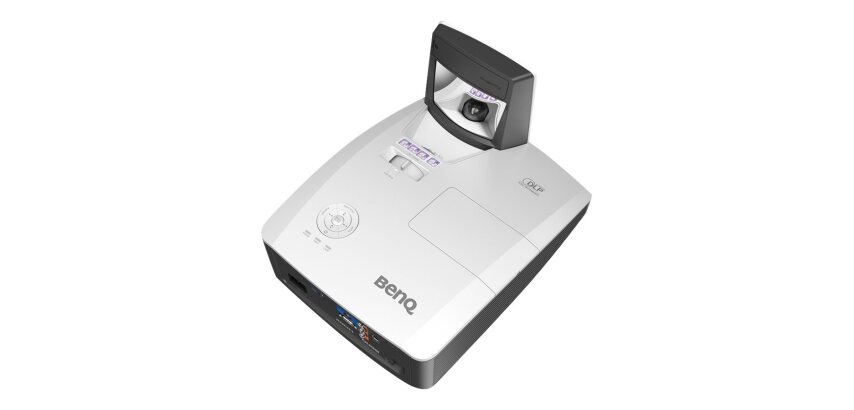 BenQ MW855UST+ Projecteur à focale ultra courte 3500 ANSI lumens DLP WXGA (1280x800) Compatibilité 3D Noir, Blanc