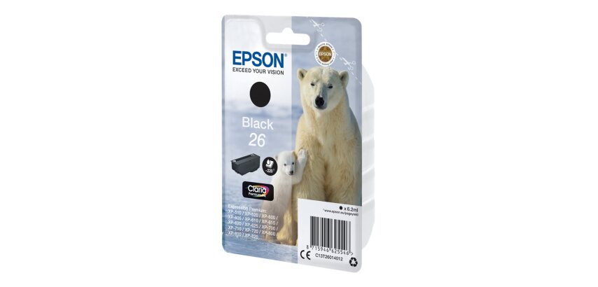 Epson Polar bear Encre noire Claria Premium Ours Polaire 26