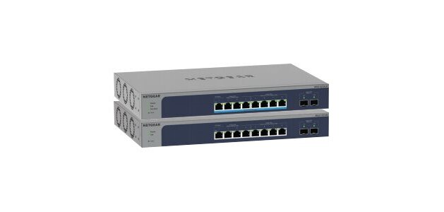 NETGEAR MS510TXUP commutateur réseau Géré L2/L3/L4 10G Ethernet (100/1000/10000) Connexion Ethernet, supportant l'alimentation via ce port (PoE) Gris, Bleu