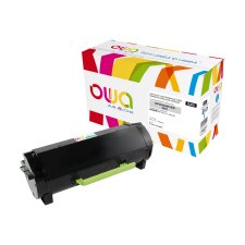 Toner remanufacturé OWA - haute capacité - Noir - pour LEXMARK 60F2X00, 60F2X0E