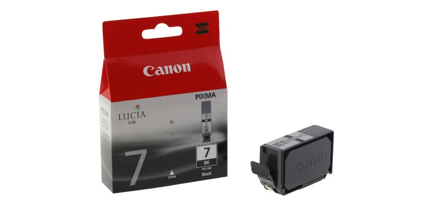 Canon cartouche d'encre PGI-7BK, 570 pages, OEM 2444B001, noir