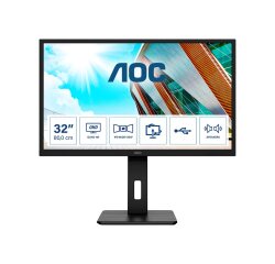 AOC P2 Q32P2 écran plat de PC 80 cm (31.5") 2560 x 1440 pixels 2K Ultra HD LED Noir