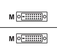 MCL Cable DVI-D Male/Male Dual Link 2m câble DVI Noir