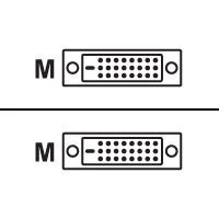 MCL Cable DVI-D Male/Male Dual Link 2m câble DVI