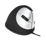 R-Go Tools Souris Ergonomique R-Go HE Break avec logiciel de pause, droiter, moyen (longueur de la main 165-185 mm), filaire, noir