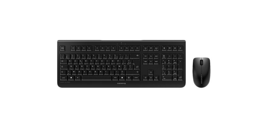 CHERRY DW 3000 Ensemble Clavier & Souris sans fil, noir, USB, AZERTY - FR