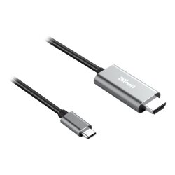 Trust Calyx adaptateur graphique USB Noir, Métallique