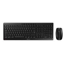 CHERRY Stream Desktop Recharge clavier Souris incluse Universel RF sans fil AZERTY Français Noir