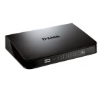 D-Link GO-SW-16G Non-géré L2 Gigabit Ethernet (10/100/1000) 1U Noir