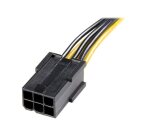 StarTech.com Câble adaptateur d'alimentation PCI Express à 6 broches vers 8 broches de 15 cm - F/M