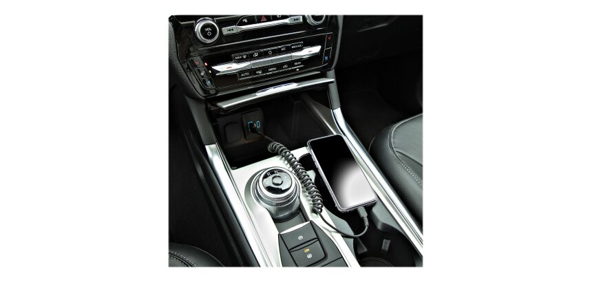 Câble USB-A vers Lightning spiralé - 0,5 m - noir