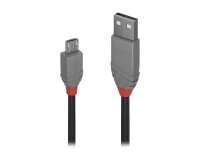 Lindy Câble USB 2.0 type A vers Micro-B, Anthra Line, 5m