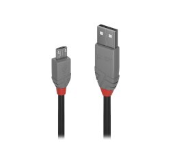 Lindy Câble USB 2.0 type A vers Micro-B, Anthra Line, 5m
