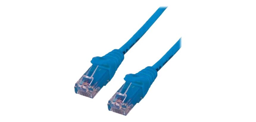MCL UTP6-0.5M/B câble de réseau Bleu 0,5 m Cat6 U/UTP (UTP)