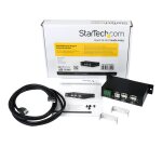 StarTech.com Hub USB 2.0 4 ports - Hub USB-A industriel en métal - Hub de données USB montable sur rail DIN, mur ou bureau - Hub d'extension USB conforme TAA