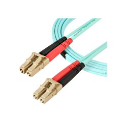 StarTech.com 5m LC/UPC naar LC/UPC OM4 Multimode Glasvezel Netwerkkabel, 50/125µm LOMMF/VCSEL Zipcord Fiber, 100G Netwerken, Low Insertion Loss, LSZH Fiber Patch Kabel