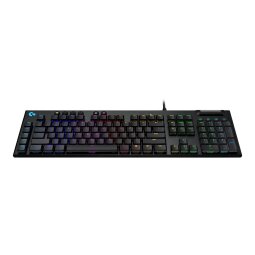 Logitech G G815 LIGHTSYNC RGB Mechanical Gaming Keyboard – GL Clicky clavier Jouer USB AZERTY Français Charbon