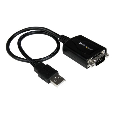 StarTech.com Câble Adaptateur de 30cm USB vers Série DB9 RS232 - Mémorisation de Port COM