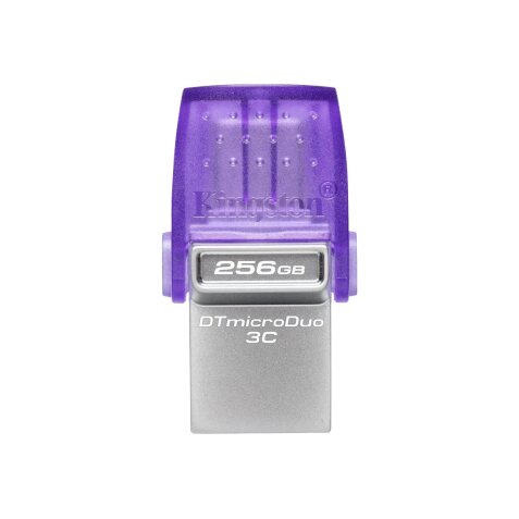 Kingston Technology DataTraveler 256 Go microDuo 3C 200 Mo/s dual USB-A + USB-C