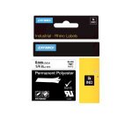 DYMO RHINO Etiquette industrielle en polyester noir/blanc