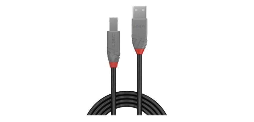 Lindy Câble USB 2.0 type A vers B, Anthra Line, 3m