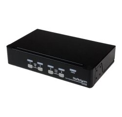 StarTech.com Commutateur KVM 4 Ports VGA USB, Montage en Rack et OSD - Switch KVM - 1920x1440