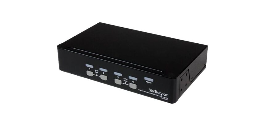 StarTech.com Commutateur KVM 4 Ports VGA USB, Montage en Rack et OSD - Switch KVM - 1920x1440