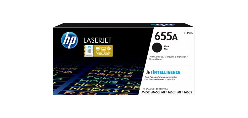 HP 655A Black Original LaserJet Toner Cartridge