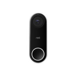 Nest Hello Noir, Argent (filaire)