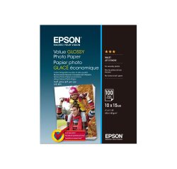 Epson Value - fotopapier - glanzend - 100 vel(len) - 100 x 150 mm - 183 g/m²
