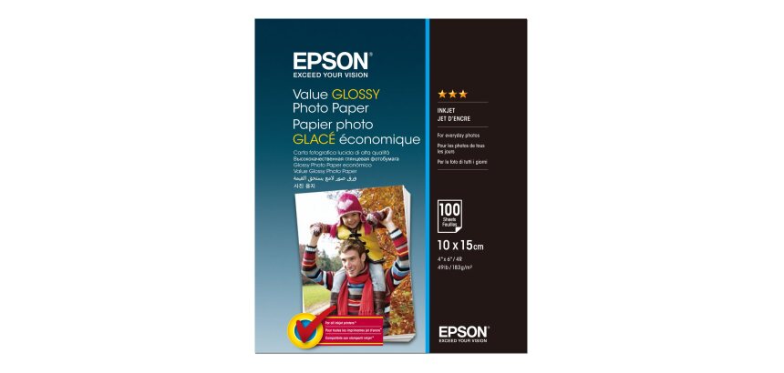 Epson Value - fotopapier - glanzend - 100 vel(len) - 100 x 150 mm - 183 g/m²