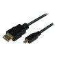 StarTech.com Câble HDMI haute vitesse avec Ethernet 3m - HDMI (M) vers Micro HDMI (M)